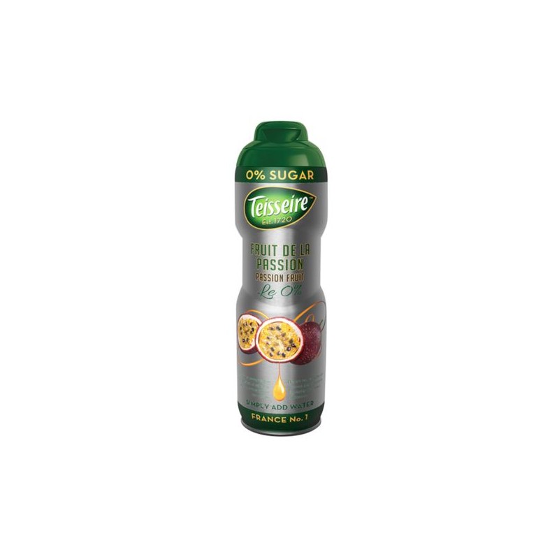 Teisseire syrop bez cukru passionfruit 0,6l Teisseire syrop bez cukru passionfruit 0,6l