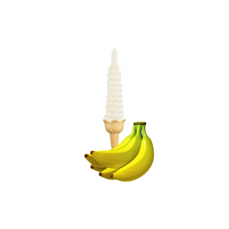 Lody świderki bananowe 4 kg Lody świderki bananowe 4 kg