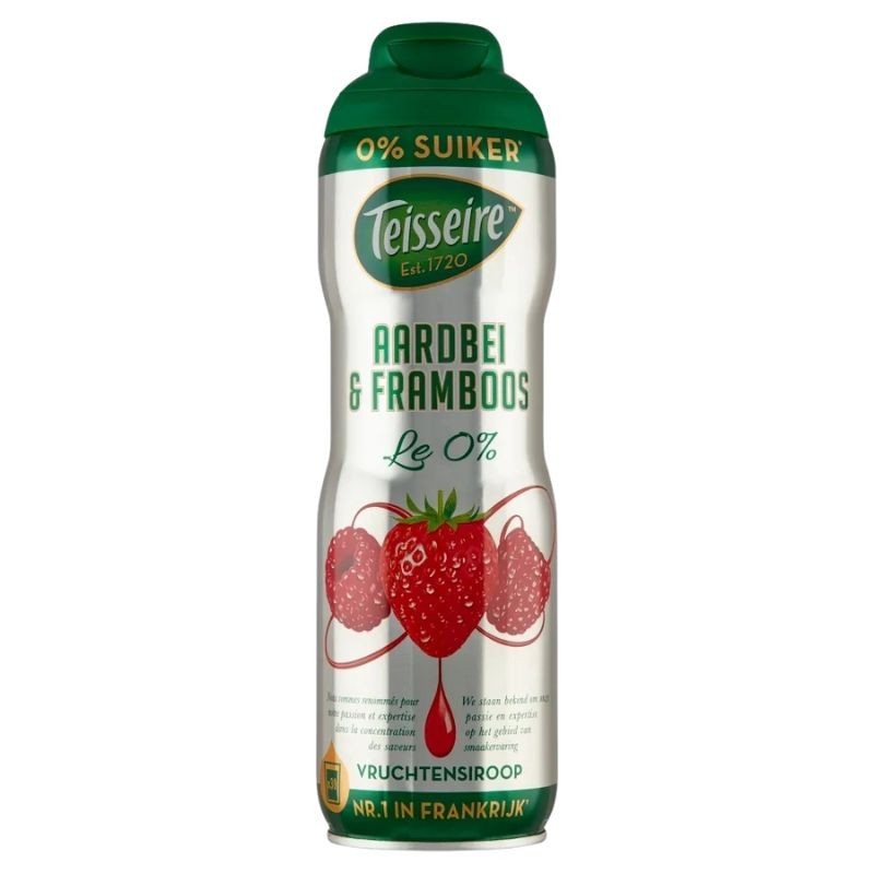 Syrop Truskawka Malina Teisseire 600ml Bez Cukru