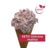 Lody rzemieślnicze KETO - Mleczna Malina