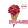 Lody Sorbet Truskawkowy - Bez dodatku cukru