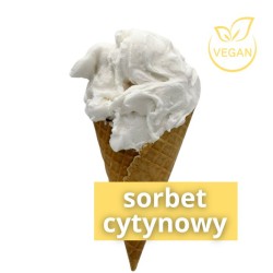 Lody Sorbet Cytrynowy Wegański - Bez Dodatku Cukru