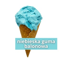 Lody rzemieślnicze - Niebieska guma balonowa