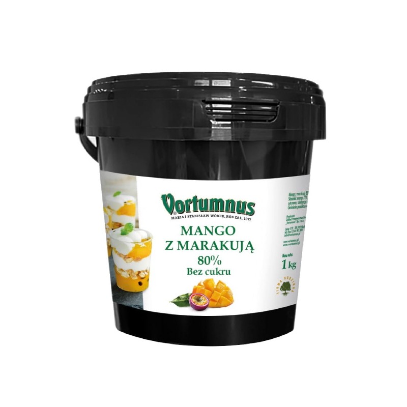 OWOCE W ŻELU - MANGO MARAKUJA BEZ CUKRU 1kg OWOCE W ŻELU - MANGO MARAKUJA BEZ CUKRU 1kg