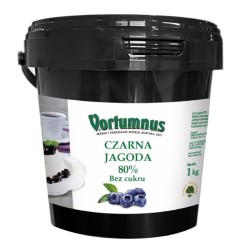 OWOCE W ŻELU - CZARNA JAGODA BEZ CUKRU 1KG