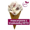 Lody rzemieślnicze - KETO mascarpone z truskawką