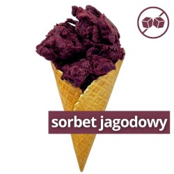 Lody Sorbet Jagodowy - Bez dodatku cukru