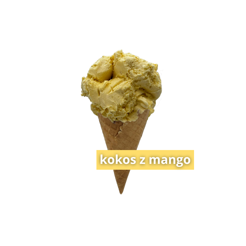 Lody rzemieślnicze - Kokos z mango