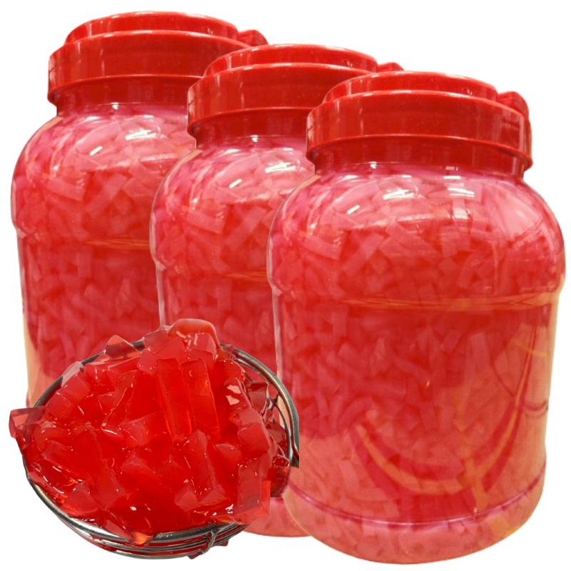 Nata de Coco Jelly - Truskawka 3,8kg x3 opakowania