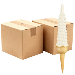 Lody świderki mleczne PREMIUM 10kg X2 kartony