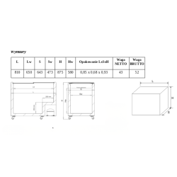 Konserwator z płaską szybką 4+2