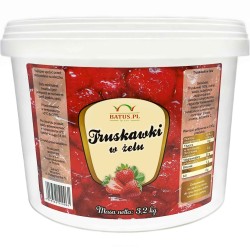 Owoce w żelu 60% - Truskawki 3,2kg
